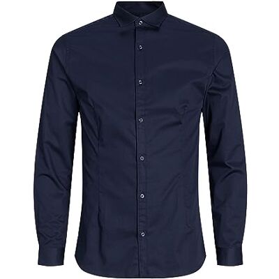 JACK & JONES Male Shirt, Super Slim Fit Shirt, Blue (Navy Blazer) JACK & JONES Male Shirt, Super Slim Fit Shirt, Blue (Navy Blazer)