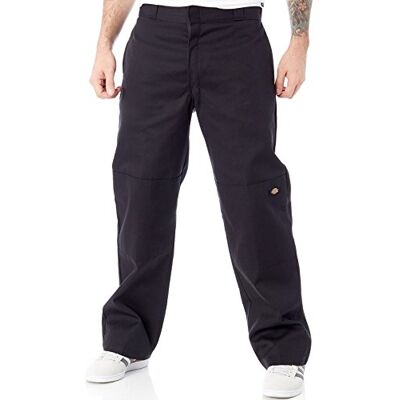Dickies Men's Double Knee Work Trousers, black Dickies Men's Double Knee Work Trousers, black