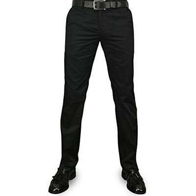 Merc of London Men's Chino Trousers Black W28 Merc of London Men's Chino Trousers Black W28