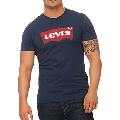 Levi's Men's Graphic, Set-in Neck T-shirt (Graphic Set-in Neck) Blue (Dress Blues 139), size: xxl Levi's Men's Graphic, Set-in Neck T-shirt (Graphic Set-in Neck) Blue (Dress Blues 139), size: xxl