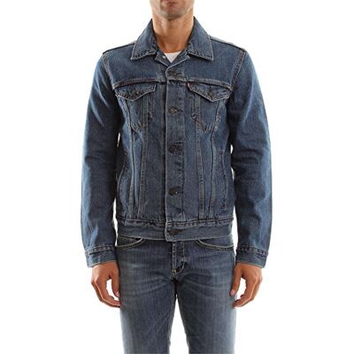 Levi's The Trucker Men's Denim Jacket (The Trucker) Blue (Med Stonewash), size: m Levi's The Trucker Men's Denim Jacket (The Trucker) Blue (Med Stonewash), size: m