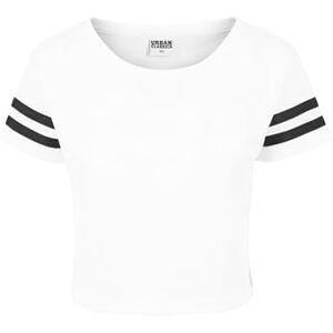 Urban Classics Urban Classic Women's Ladies Mesh Short Tee T-Shirt, Multicolour (wht/blk), S Urban Classics Urban Classic Women's Ladies Mesh Short Tee T-Shirt, Multicolour (wht/blk), S