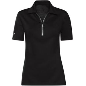 Trigema Women's Polo Shirt Black UK 22 Trigema Women's Polo Shirt Black UK 22