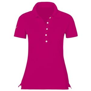 Trigema Ladies Polo Shirt with Swarovski Crystals Size 16 (Manufacturer Size:L) Purple (Magenta 030) Trigema Ladies Polo Shirt with Swarovski Crystals Size 16 (Manufacturer Size:L) Purple (Magenta 030)