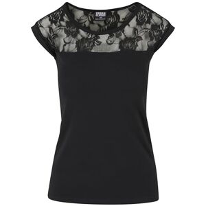 Urban Classics Urban Classic Women's Ladies Top Laces Tee T-Shirt, (Black 7), S (Size: XS) Urban Classics Urban Classic Women's Ladies Top Laces Tee T-Shirt, (Black 7), S (Size: XS)