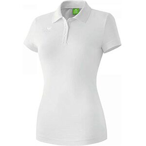 Erima Women's Casual Basics Teamsports Polo Shirt, White, Size 34 Erima Women's Casual Basics Teamsports Polo Shirt, White, Size 34