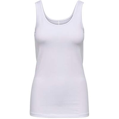 ONLY Women’s Top, Onllive Love Tank, Noos Tank Top, White (White White), xl ONLY Women’s Top, Onllive Love Tank, Noos Tank Top, White (White White), xl