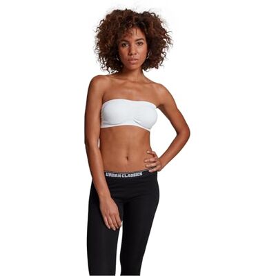 Urban Classics Women's Ladies Pads Bandeau Vest, White (white 220), XL Urban Classics Women's Ladies Pads Bandeau Vest, White (white 220), XL