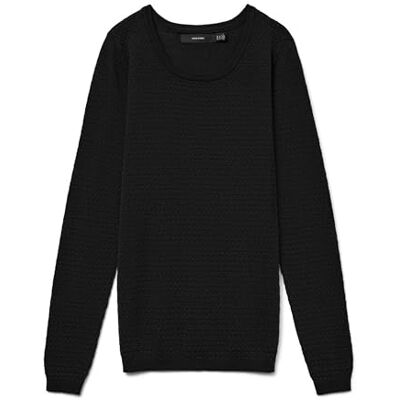 VERO MODA Female Knitted VMCARE Jumper, black, M VERO MODA Female Knitted VMCARE Jumper, black, M