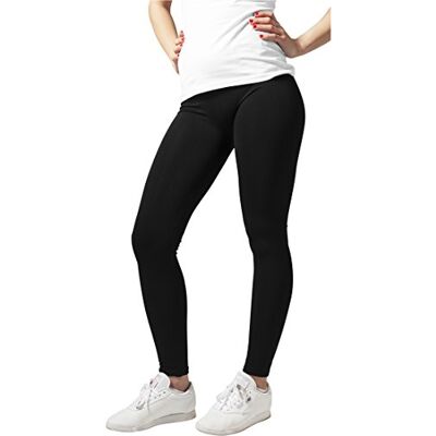 Urban Classics Urban Classic Women's's Ladies PA Leggings Schwarz (Black 7), 12 Urban Classics Urban Classic Women's's Ladies PA Leggings Schwarz (Black 7), 12