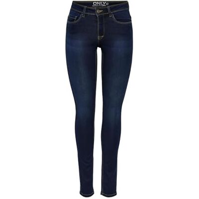 ONLY Women's Skinny Fit Jeans Ultimate King regular Skinny Dark denim blue ONLY Women's Skinny Fit Jeans Ultimate King regular Skinny Dark denim blue