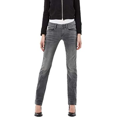 G-STAR Women's Attacc Straight Jeans, Grey (Medium Aged), W24/L32 G-STAR Women's Attacc Straight Jeans, Grey (Medium Aged), W24/L32