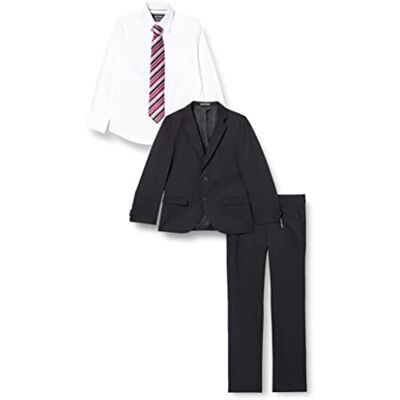 G.O.L. Boys 4 Piece Suit Set Jacket Trousers Shirt Tie Size 146 (black 2) G.O.L. Boys 4 Piece Suit Set Jacket Trousers Shirt Tie Size 146 (black 2)