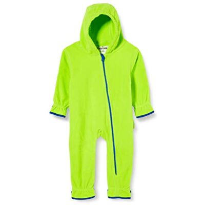 Playshoes Unisex Baby Fleece Jumpsuit in Maritime Stripes Pattern, Breathable With Long Zip And Hood, coloured 62 Playshoes Unisex Baby Fleece Jumpsuit in Maritime Stripes Pattern, Breathable With Long Zip And Hood, coloured 62