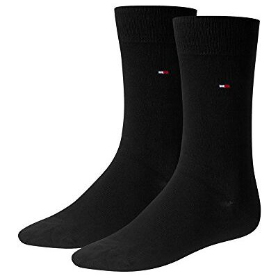 Tommy Hilfiger Boys TH Children Basic 2 Pack Calf Socks, Black, X-Small (Manufacturer Size:023) Tommy Hilfiger Boys TH Children Basic 2 Pack Calf Socks, Black, X-Small (Manufacturer Size:023)