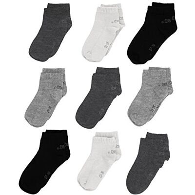s.Oliver Boy's Ankle Socks Grey 12-13.5 s.Oliver Boy's Ankle Socks Grey 12-13.5