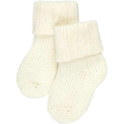 FALKE Unisex baby 10408 Flausch SO, White (Off-White 2040), 6-9 Months FALKE Unisex baby 10408 Flausch SO, White (Off-White 2040), 6-9 Months