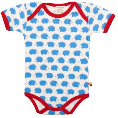 loud + proud Baby Girls' Animal Print Romper Blue Blau (sky sk) 0-3 Months loud + proud Baby Girls' Animal Print Romper Blue Blau (sky sk) 0-3 Months