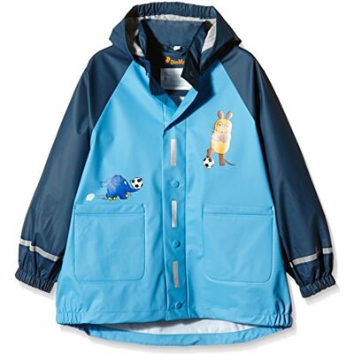 Playshoes Boy's Mouse and Elephant Football Waterproofs Raincoat, Blue, 2-3 Years (Manufacturer Size:98) Playshoes Boy's Mouse and Elephant Football Waterproofs Raincoat, Blue, 2-3 Years (Manufacturer Size:98)