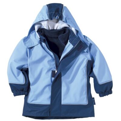 Playshoes Boy's Kids Waterproof with Removable Fleece Jacket Raincoat, Blue (Navy/Blue), 8 Years (Manufacturer Size:128cm) Playshoes Boy's Kids Waterproof with Removable Fleece Jacket Raincoat, Blue (Navy/Blue), 8 Years (Manufacturer Size:128cm)