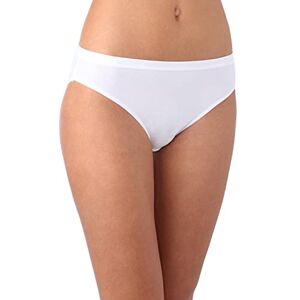 DIM Briefs Women's Midi Daily Organic Cotton Stretch x2, White, L DIM Briefs Women's Midi Daily Organic Cotton Stretch x2, White, L