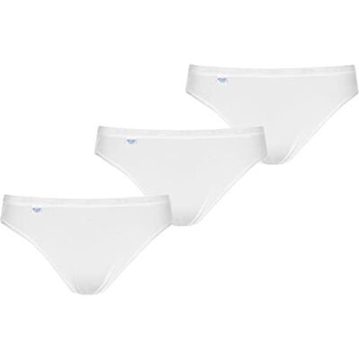 Sloggi Basic Tai 3 Pack Women's Briefs White Size 24 Sloggi Basic Tai 3 Pack Women's Briefs White Size 24
