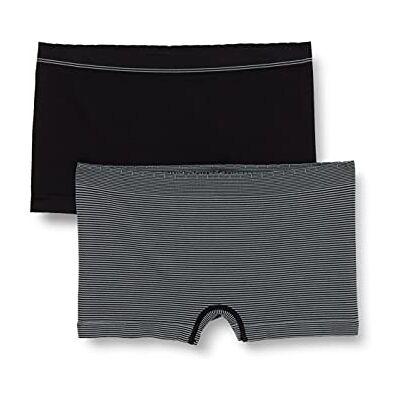 Billet Doux Women's Zen Attitude Hipster (Pack of 2), Black (Noir & Noir/Grey Cqh), 38 40 Billet Doux Women's Zen Attitude Hipster (Pack of 2), Black (Noir & Noir/Grey Cqh), 38 40