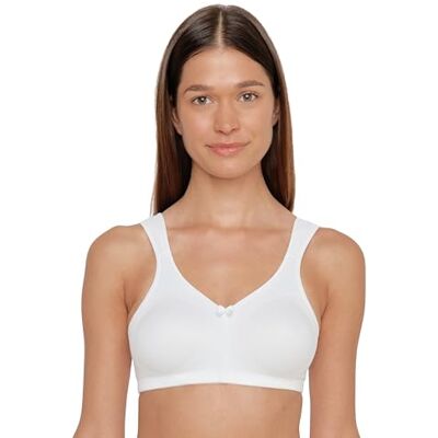 Susa Topsy Women's Non-wired Comfort Strain-relief Bra 9756 34-46 B-G White Weiß (weiß 003) 42H Susa Topsy Women's Non-wired Comfort Strain-relief Bra 9756 34-46 B-G White Weiß (weiß 003) 42H