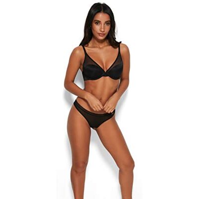 Gossard Women's Glossies Thong, Black, Small Gossard Women's Glossies Thong, Black, Small
