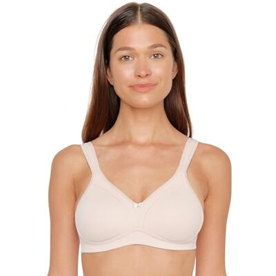 Susa Ladies’ Underwire-free bra, 7077 (7301 Bh) Brown (cappuccino 103) Plain, size: 95D Susa Ladies’ Underwire-free bra, 7077 (7301 Bh) Brown (cappuccino 103) Plain, size: 95D
