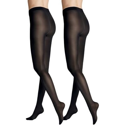 Hudson Women's Pack of 2 Simply 40 Doppelpack Tights, Black (black 0005), UK 12 Hudson Women's Pack of 2 Simply 40 Doppelpack Tights, Black (black 0005), UK 12
