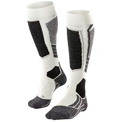 FALKE Ski Socks SK2 Wool Men's Size 1, Black Blue Many Other Colours, Thick Reinforced Ski Socks without Pattern with Medium Padding, Knee High and Warm for Skiing 1 Pair FALKE Ski Socks SK2 Wool Men's Size 1, Black Blue Many Other Colours, Thick Reinforced Ski Socks without Pattern with Medium Padding, Knee High and Warm for Skiing 1 Pair