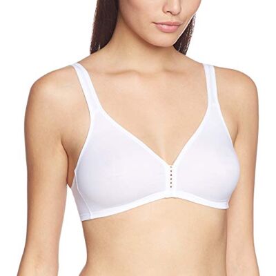 Triumph Eileen N Women's Non-Wired Bra (Eileen N) White (white) plain, size: 80a Triumph Eileen N Women's Non-Wired Bra (Eileen N) White (white) plain, size: 80a