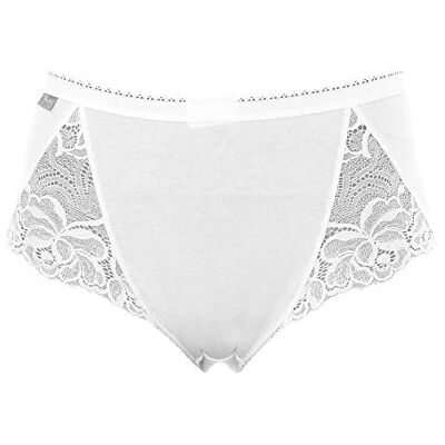 Playtex Women's Coton Dentelle BT Plain Brief, White, UK 22 (Manufacturer size: 6-50 ) Playtex Women's Coton Dentelle BT Plain Brief, White, UK 22 (Manufacturer size: 6-50 )