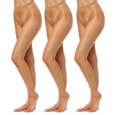 Nur Die Only the women's tights 725949/3-pack transparent, 15 DEN, size. 40 (manufacturer size: S (38-40)), brown (bronze 213) Nur Die Only the women's tights 725949/3-pack transparent, 15 DEN, size. 40 (manufacturer size: S (38-40)), brown (bronze 213)