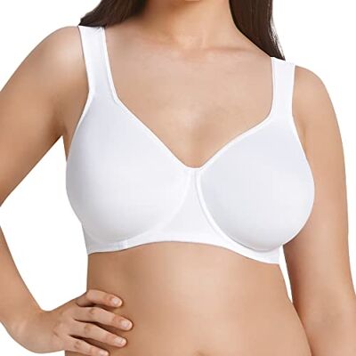 Rosa Faia 5490 Women's Bra (Bügel-bh Twin) White (white 006) plain, size: 75D Rosa Faia 5490 Women's Bra (Bügel-bh Twin) White (white 006) plain, size: 75D