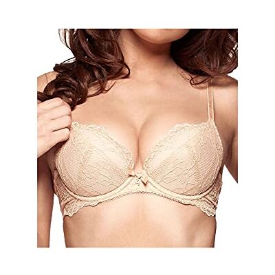Gossard Superboost Lace Plunge Women's Bra Nude 34G Gossard Superboost Lace Plunge Women's Bra Nude 34G