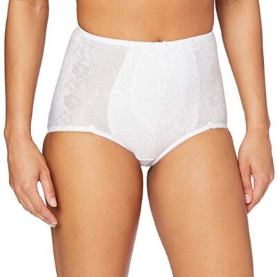 Sassa Jacquard Women's Control Briefs White 12 Sassa Jacquard Women's Control Briefs White 12