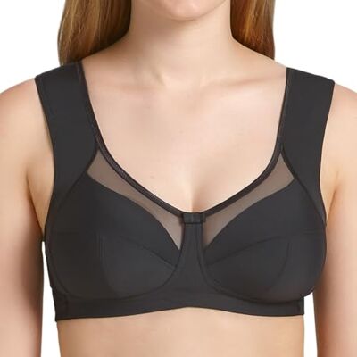Anita Comfort Women's Clara Wire-free Support Bra Black (black 001) 46C Anita Comfort Women's Clara Wire-free Support Bra Black (black 001) 46C