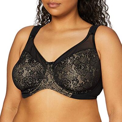Berlei Women's Beauty Minimiser Everyday Bra, Black, 38F Berlei Women's Beauty Minimiser Everyday Bra, Black, 38F