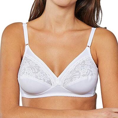 Triumph Women's Formfit N (111190) Non-Wired Everyday Bra, White (White (03), 36D (80 D) Triumph Women's Formfit N (111190) Non-Wired Everyday Bra, White (White (03), 36D (80 D)