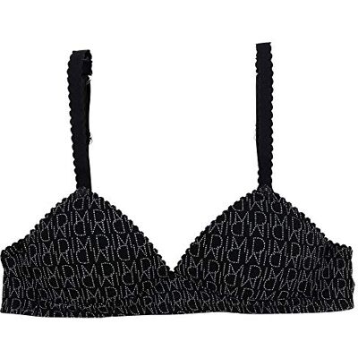 DIM Girl's Touch Printed Triangle Bra, Black, 30B (Manufacturer Size: 80B) DIM Girl's Touch Printed Triangle Bra, Black, 30B (Manufacturer Size: 80B)