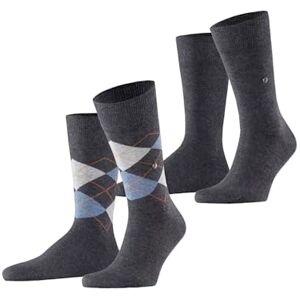 Burlington Everyday Mix 2 Pack Cotton Socks Size 40-46 (UK 6.5-11) Men's Black Grey Many Other Colours Reinforced Men's Socks with Pattern Breathable Checked with Argyle and Plain in Multiple Pack 2 Pairs 40-46 Burlington Everyday Mix 2 Pack Cotton Socks Size 40-46 (UK 6.5-11) Men's Black Grey Many Other Colours Reinforced Men's Socks with Pattern Breathable Checked with Argyle and Plain in Multiple Pack 2 Pairs 40-46