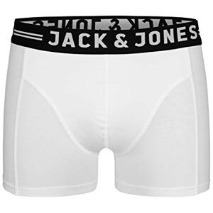 JACK & JONES Jack and Jones Men's Sense Trunks Core 1-2-3 2014 Set of 3 Boxer Shorts, White, Small JACK & JONES Jack and Jones Men's Sense Trunks Core 1-2-3 2014 Set of 3 Boxer Shorts, White, Small
