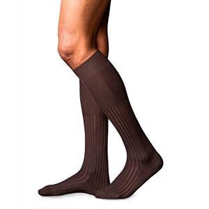 FALKE Men's No. 13 Finest Piuma Cotton Knee-High Socks, Brown, UK 5.5-6.5 (Size 39-40) FALKE Men's No. 13 Finest Piuma Cotton Knee-High Socks, Brown, UK 5.5-6.5 (Size 39-40)