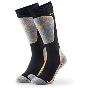Black Crevice Adult's Ski Socks Multi-Coloured Black/Orange Size:43-46 Black Crevice Adult's Ski Socks Multi-Coloured Black/Orange Size:43-46