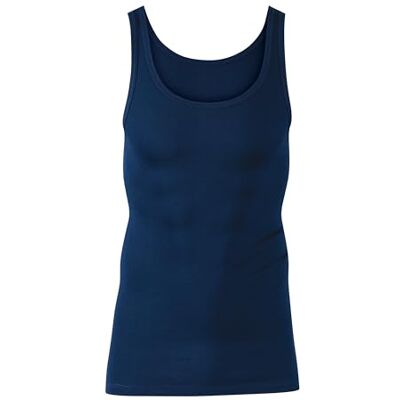 Calida Herren Unterhemd Twisted Cotton, blau aus 100% Baumwolle, besonders strapazierfähig in klassicher Form, Größe: 58/60 Calida Herren Unterhemd Twisted Cotton, blau aus 100% Baumwolle, besonders strapazierfähig in klassicher Form, Größe: 58/60