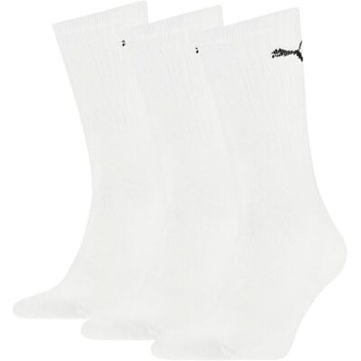 PUMA Herren sokker 3p Sportsocken, Weiß_02, 47-49 EU PUMA Herren sokker 3p Sportsocken, Weiß_02, 47-49 EU