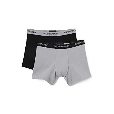 Giorgio Armani Men's's 111268CC717 Boxer Shorts, Multicolour (Grigio/Marine), Small Pack of 2 Giorgio Armani Men's's 111268CC717 Boxer Shorts, Multicolour (Grigio/Marine), Small Pack of 2