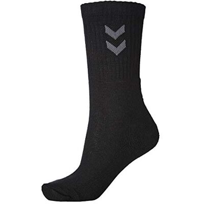 hummel Basic Mens Socks, pack of 3 UK 2-6, Black hummel Basic Mens Socks, pack of 3 UK 2-6, Black